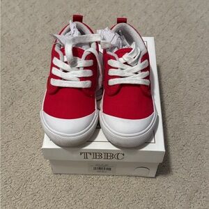 The Beaufort Bonnet Company Kids Red and White Sneakers